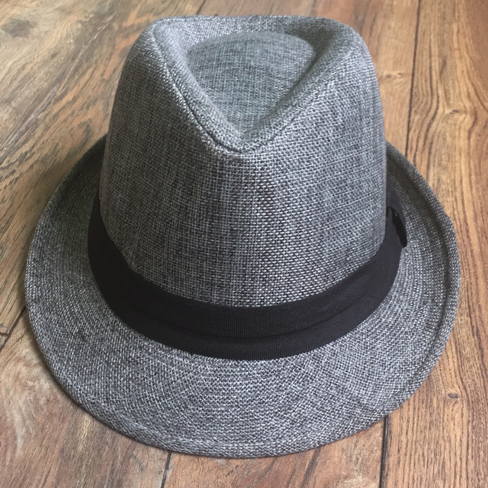 Unisex Fedora Gray/ Black